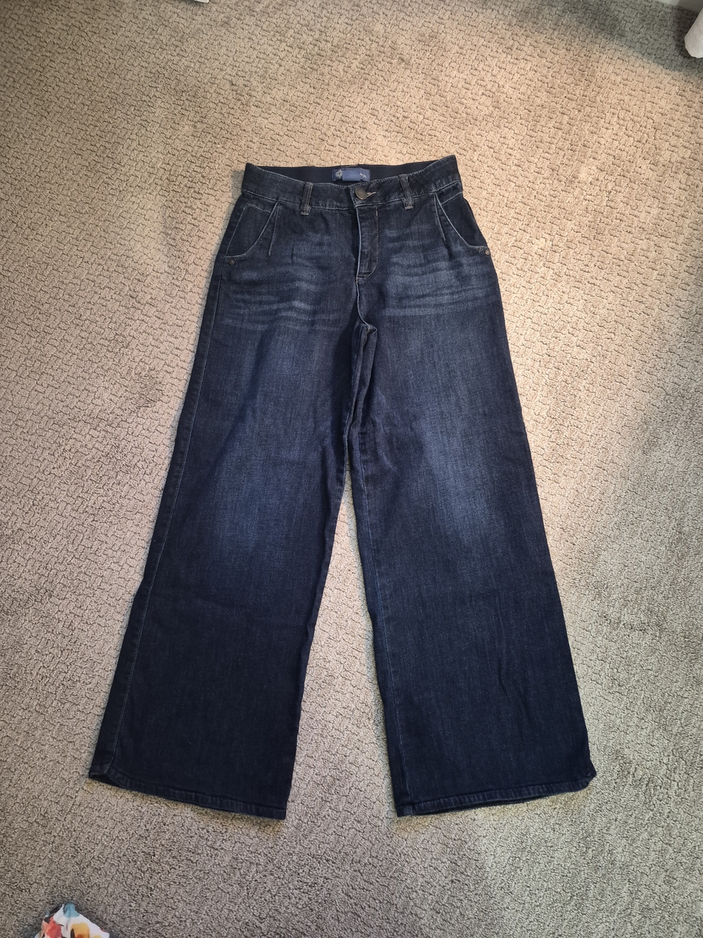 Democracy Wide-Leg Jeans in Dark Indigo